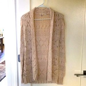 Lucky Brand Beige Cardigan, xsmall